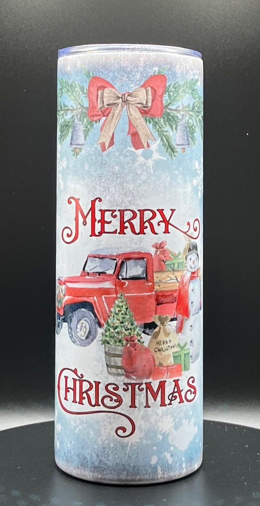 Merry Christmas pickup truck