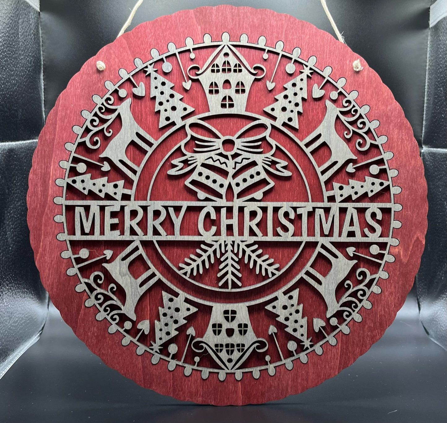 Merry Christmas Decorative Sign (2 layer)