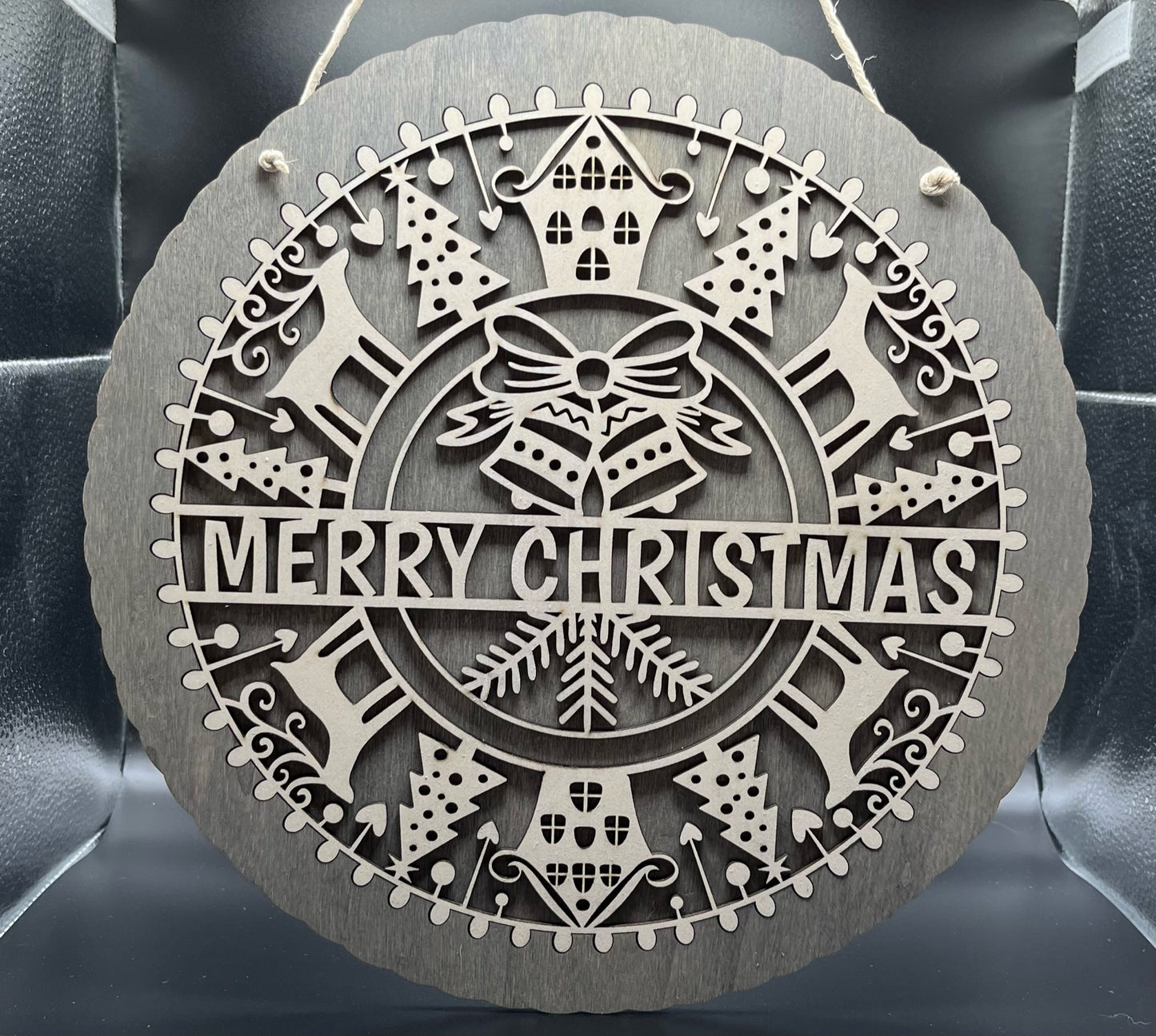 Merry Christmas Decorative Sign (2 layer)