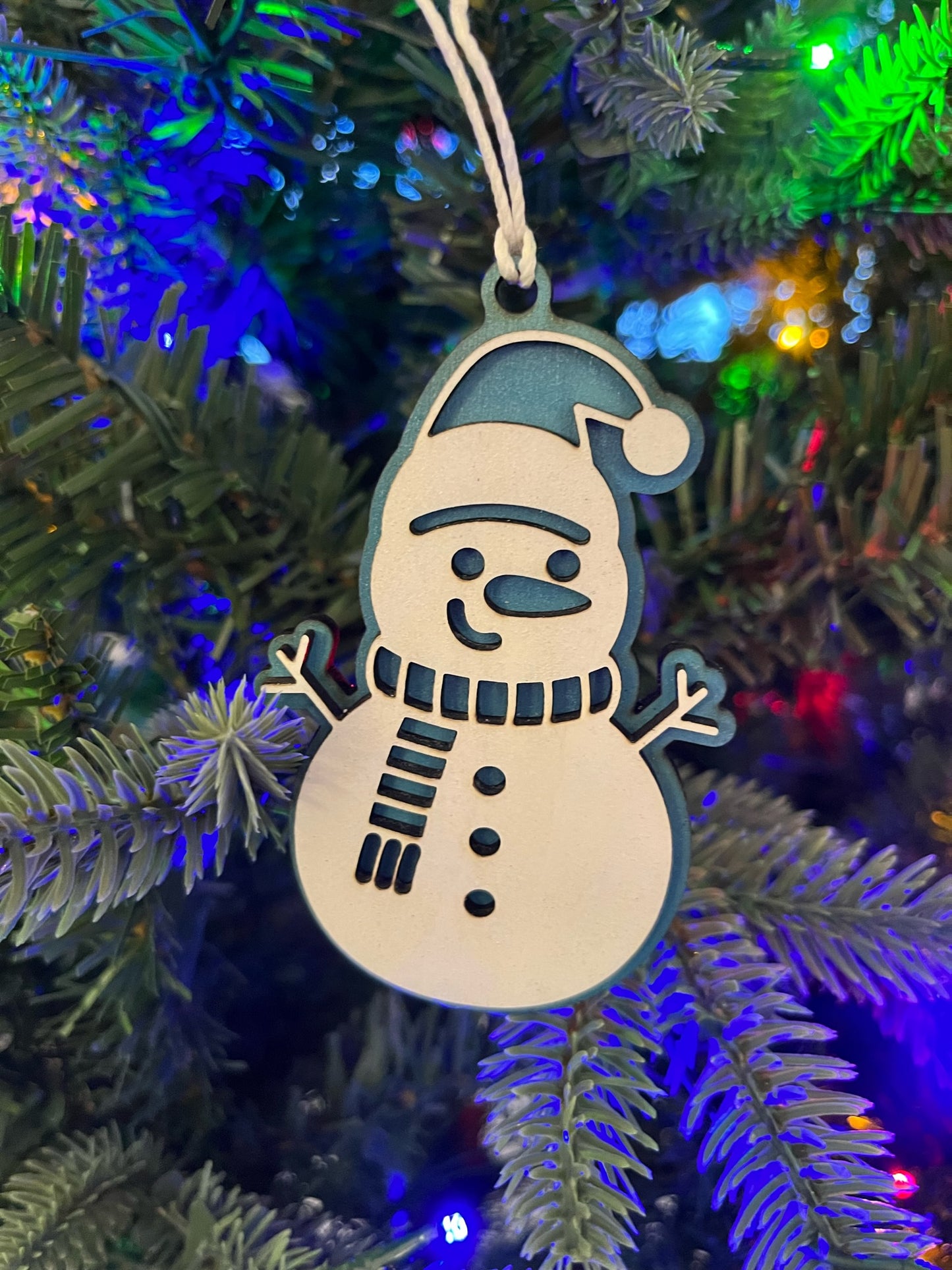 Painted Snowman Ornaments